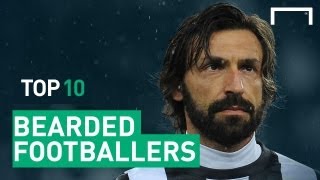 Top 10 Bearded Footballers [upl. by Karlow]