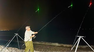 Sea Fishing in North Wales UK Pensarn Beach [upl. by Oynotna587]