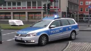 Schuss auf Streifenwagen  Einsatzfahrten Polizei Köln [upl. by Saimerej]