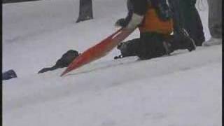 Snow sledding in Cabbagetown Toronto [upl. by Cand]