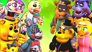 SFM FNaF Hoaxes vs Anime Animatronics [upl. by Maxy]