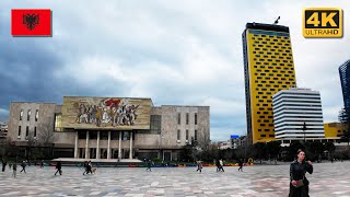 Tirana City Centre 🇦🇱 Albania Walk 4K [upl. by Neyud]