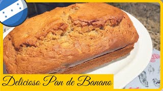 PAN de BANANO HONDUREÑO 🇭🇳  BANANA BREAD Honduran Recipe [upl. by Nart]