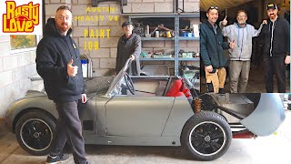 AustinHealey 35L V8 frogeye Sprite Project  PAINT Classiccarbscouk [upl. by Seys]