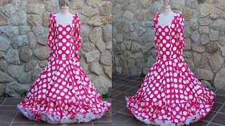 Vestido flamenco con falda de capa [upl. by Juana451]