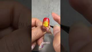 Ember fire girl nail design nailart [upl. by Bashemath]