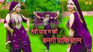 तेरी याद को बनगो पाकिस्तान official video संजना चौधरी  New Mewati Video Song [upl. by Elahcar]