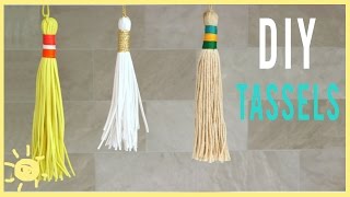 DIY  How To Make Tassels Perfect for Back to School [upl. by Eliott691]