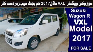 Suzuki Wagon R VXL Model 2017 Lahore Registration Lifetime Token Price Full Review [upl. by Nairrod554]