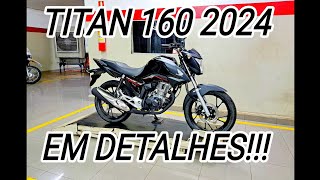 TITAN 160 CINZA MET 2024 DETALHES [upl. by Robbert]