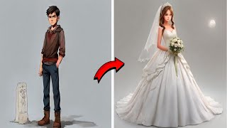 Wedding TG TF  Male to Female  Transformation Animation  Gender Bender [upl. by Salem484]