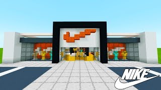 Minecraft Tutorial How To Make A Nike Store quot2019 City Tutorialquot [upl. by Ayna54]