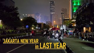 Mid Night at MRT Jakarta ❗NEW YEAR in LAST YEAR 2023❗❕ Jakarta New Years Eve [upl. by Yattirb]