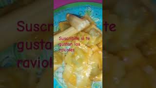 ravioles con salsa suscribete [upl. by Anerhs]