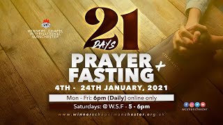 21 Days Prayer amp Fasting Day 01  04 January 2021  Winners Chapel Manchester [upl. by Ddarb545]