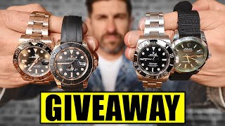 Giving Away My Watch Collection to YOU Not Clickbait [upl. by Mayeda]