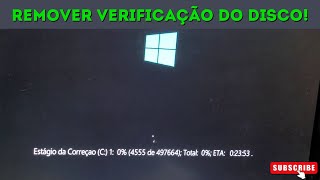 🔴Como Desativar Verificação Automática do Windows 1011 Mesmo Se o PC Não Iniciar o Sistema🟢 [upl. by Ahsot]