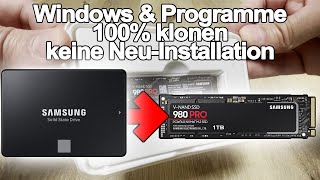 Windows amp Programme 100 klonen  ganz leicht  Samsung Magician [upl. by Enoval]