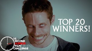 TOP 20 WINNERS  15 Second Horror Film Challenge 2018 [upl. by Cherrita]