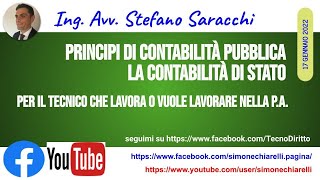 I principi di contabilità pubblica approfondimento di Stefano Saracchi 1812022 [upl. by Aihsemak]