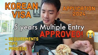 Multiple Entry KOREAN VISA APPROVED Application Requirements Tips amp Process [upl. by Aremahs]