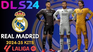 DLS 24 Kits Real Madrid ⚪️⚪️ 202324 [upl. by Loginov91]