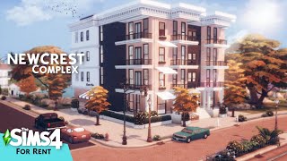 NEWCREST COMPLEX APARTAMENT For Rent  The Sims 4  Speed Build [upl. by Arriek]