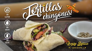 🌮 RAPIDITAS sin TACC 🇲🇽 Tortillas masa para tacos fajitas wraps etc  Recetas SIN GLUTEN [upl. by Aitselec]