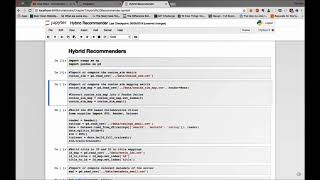 Handson Recommendation Systems with Python  7 Hybrid Recommenders [upl. by Irodim]