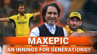 MAXWELL 200 An Innings For Generations  AUS vs AFG  World Cup 2023  Ramiz Speaks [upl. by Rains]