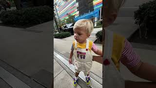 Children noticed an inflatable figure as they wandered through the city Reaction Video kids baby [upl. by Charil115]