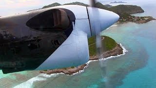 Winair DHC6 Takeoff Saint Barthelemy [upl. by Dionis213]