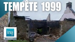 Tempête 1999  Les dégâts en Bretagne  Archive INA [upl. by Novar712]