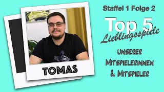 Top5  Lieblingsspiele  Tomas  Mitspieler der Brettspielsuchties Staffel 1 Folge 2 [upl. by Alletnahs771]