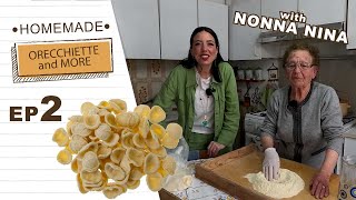 Orecchiette and more Let’s cook together with Nonna Nina FOOD episode 2 [upl. by Raval]