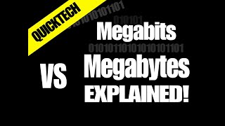 Megabits vs Megabytes [upl. by Adnomal]