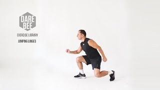 Exercise Library Jumping Lunges [upl. by Stephani]