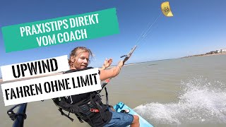 Kitesurfen lernen  Upwind Fahren ohne Limit [upl. by Lav]