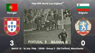 1966 FIFA World Cup England™  Match 15  Group 3  Portugal 3 x 0 Bulgaria [upl. by Llacam]