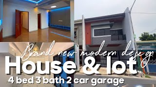 V59524 Brand new modern design townhouse 4 bedrooms 3 bathrooms 2 car garage in Paranaque [upl. by Drescher]