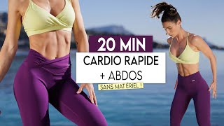 20MIN CARDIO BRÛLE GRAISSES  VENTRE PLAT amp DÉSSINÉ  Sans matériel rapide intense  Sissy MUA [upl. by Kcirdneked]