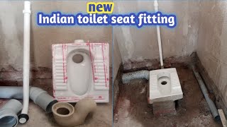 Indian toilet seat installation new Indian toilet seat setting [upl. by Sophie851]