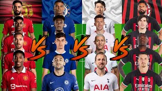 Manchester United 🆚 Chelsea 🆚 Tottenham 🆚 AC Milan 💥 ULTRA VS 🔥💪 [upl. by Yt340]