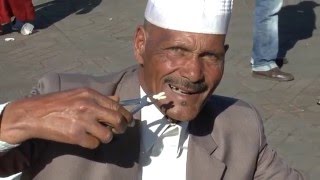 Dental Extractions at Jemaa El Fna Square Marrakech Morocco [upl. by Rausch]