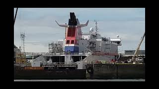 Stena Line Ferry in Dry Dock [upl. by Hcab792]