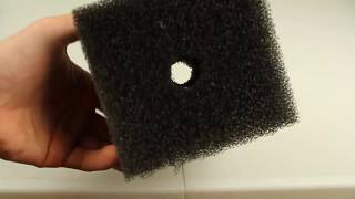 HOW TO cheap and simple DIY aquarium filter  sponge filter [upl. by Minni514]