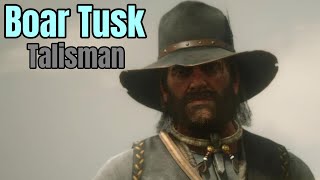 Boar Tusk Talisman  Getting Cobalt Petrified Wood and Gold Earring and More  Red Dead Redemption 2 [upl. by Germano]