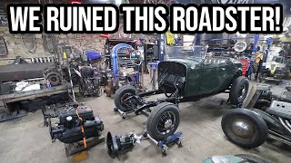 We RUINED This 1932 Roadster  Pulling The Original 4 Cylinder [upl. by Marybelle976]