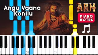 Angu Vaana Konilu Piano Notes  ARM  Blacktunes Piano  Malayalam Piano Tutorial [upl. by Lalo]