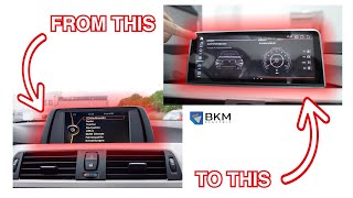 HOW TO  BKM Android Multimedia BMW F30F31F32F33F34F36 nachrüsten [upl. by Carli]